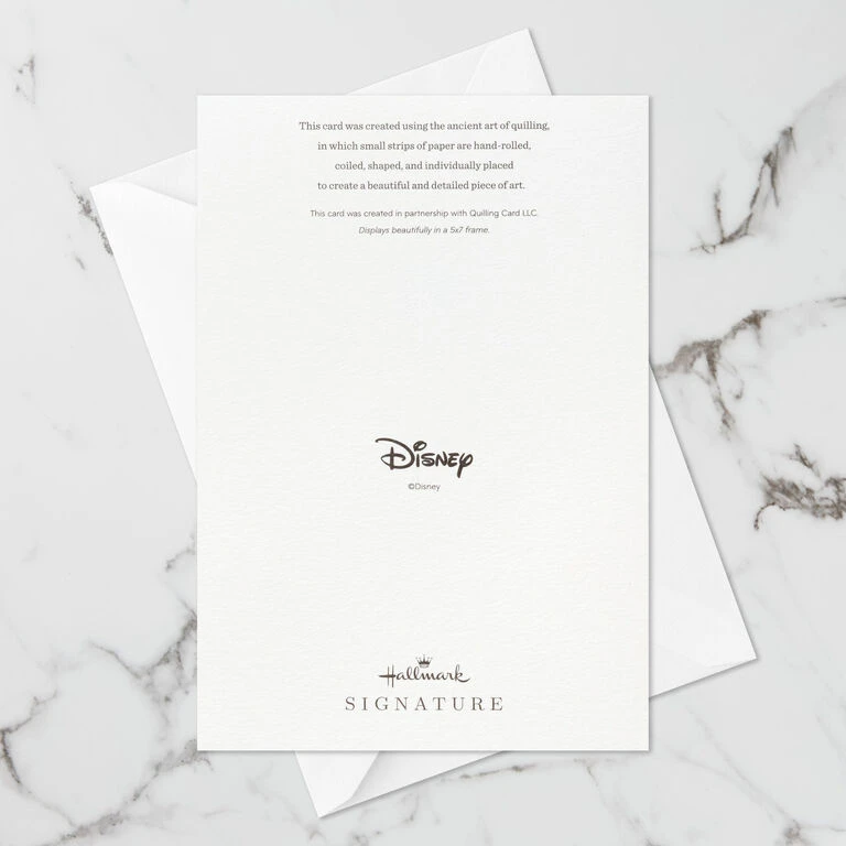 Hallmark Disney The Little Mermaid Ariel Happy Wish Quilled Paper Handmade Card 7 Hallmark Disney The Little Mermaid Ariel Happy Wish Quilled Paper Handmade Card - Image 7