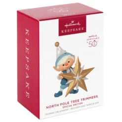 Hallmark North Pole Tree Trimmers Special Edition Ornament 9 Hallmark North Pole Tree Trimmers Special Edition Ornament -Featured Home Stores Elf Trimming the Tree Keepsake Ornament 1999QGO2809 04