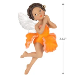Hallmark Fairy Messengers Special Edition Ornament 8 Hallmark Fairy Messengers Special Edition Ornament -Featured Home Stores Fairy in Orange Flower Dress Keepsake Ornament 1699QGO2789 03