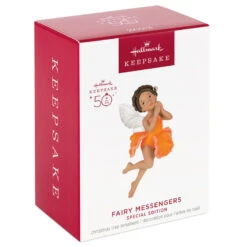 Hallmark Fairy Messengers Special Edition Ornament 9 Hallmark Fairy Messengers Special Edition Ornament -Featured Home Stores Fairy in Orange Flower Dress Keepsake Ornament 1699QGO2789 04