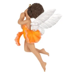 Hallmark Fairy Messengers Special Edition Ornament 11 Hallmark Fairy Messengers Special Edition Ornament -Featured Home Stores Fairy in Orange Flower Dress Keepsake Ornament 1699QGO2789 06