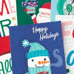 Hallmark Colorful And Casual Money-Holder Boxed Christmas Cards Assortment, Pack Of 36 -Featured Home Stores Festive Assorted MoneyHolder Boxed Christmas Cards 5CZE2139 06