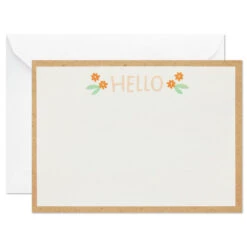 Hallmark Ivory Floral Flat Note Cards In Caddy, Box Of 40 9 Hallmark Ivory Floral Flat Note Cards In Caddy, Box Of 40 -Featured Home Stores Floral SinglePanel Note Cards With Caddy 3CNT5048 03