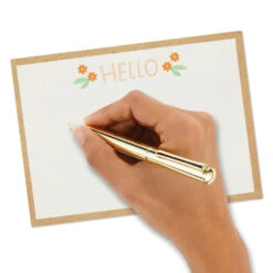 Hallmark Ivory Floral Flat Note Cards In Caddy, Box Of 40 12 Hallmark Ivory Floral Flat Note Cards In Caddy, Box Of 40 -Featured Home Stores Floral SinglePanel Note Cards With Caddy 3CNT5048 06