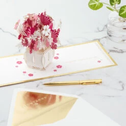 Hallmark Happy Thoughts Flower Bouquet 3D Pop-Up Thinking Of You Card 17 Hallmark Happy Thoughts Flower Bouquet 3D Pop-Up Thinking Of You Card -Featured Home Stores Flower Bouquet 3D PopUp Thinking of You Card 1299LAD9644 08