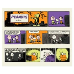 Hallmark Peanuts® Franken-Snoopy Comic Blanket, 50x60 -Featured Home Stores Frankenstein Snoopy Comic Strip Blanket 1HGN1516 03