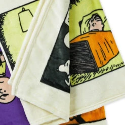 Hallmark Peanuts® Franken-Snoopy Comic Blanket, 50x60 -Featured Home Stores Frankenstein Snoopy Comic Strip Blanket 1HGN1516 05