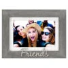 Malden Friends Gray Distressed Wood Picture Frame, 4x6/5x7