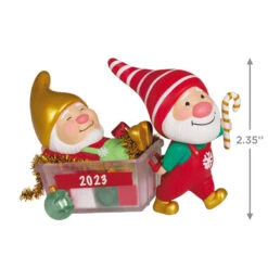 Hallmark Gnome For Christmas Special Edition 2023 Ornament -Featured Home Stores Gnomes With Christmas Decorations Keepsake Ornament 2199QGO2817 03