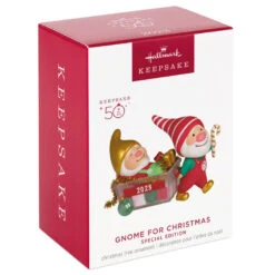 Hallmark Gnome For Christmas Special Edition 2023 Ornament -Featured Home Stores Gnomes With Christmas Decorations Keepsake Ornament 2199QGO2817 04
