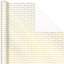 Hallmark Gold And White 6-Pack Holiday Wrapping Paper Assortment, 180 Sq. Ft. -Featured Home Stores Gold and White Christmas Wrapping Paper Assortment 5JXW1086 04