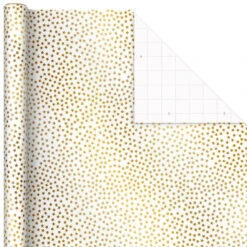 Hallmark Gold And White 6-Pack Holiday Wrapping Paper Assortment, 180 Sq. Ft. -Featured Home Stores Gold and White Christmas Wrapping Paper Assortment 5JXW1086 06