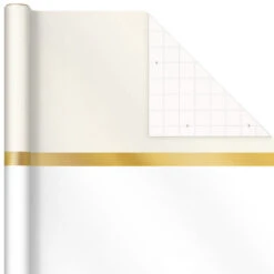 Hallmark Gold And White 6-Pack Holiday Wrapping Paper Assortment, 180 Sq. Ft. -Featured Home Stores Gold and White Christmas Wrapping Paper Assortment 5JXW1086 08