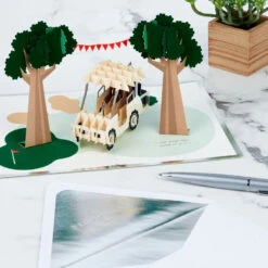 Hallmark Hope Your Day Is Good To A Tee Golf 3D Pop-Up Card -Featured Home Stores Golf Cart Pun Good Day 3D PopUp Card 5RZH1304 08