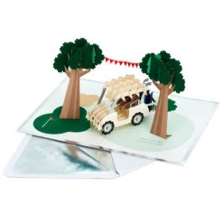 Hallmark Hope Your Day Is Good To A Tee Golf 3D Pop-Up Card -Featured Home Stores Golf Cart Pun Good Day 3D PopUp Card 5RZH1304 2