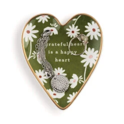 Demdaco Grateful Art Heart Trinket Dish -Featured Home Stores Grateful Art Heart Trinket Dish 1003480400 03