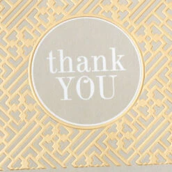 Hallmark Gray And Gold Bulk Blank Thank-You Notes, Pack Of 50 -Featured Home Stores Gray and Gold Bulk Blank ThankYou Notes Multipack 3THK2522 05