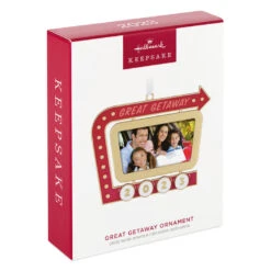 Hallmark Great Getaway 2023 Metal Photo Frame Ornament -Featured Home Stores Great Getaway Picture Frame Keepsake Ornament 1999QHX3097 04