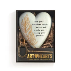 Demdaco Guardian Angel Art Heart With Key Stand -Featured Home Stores Guardian Angel Heart Sculpture With Key 1003480431 04
