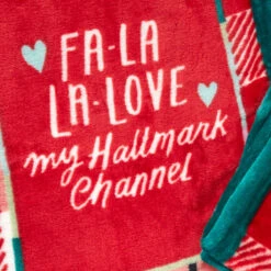 Hallmark Channel Fa-La-La-Love Plaid Blanket, 50x60 -Featured Home Stores Hallmark Channel FaLaLaLove Plaid Blanket 1XKT3520 06