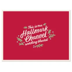 Hallmark Channel Red Oversized Blanket, 60x80 -Featured Home Stores Hallmark Channel FamilySized Blanket 1XKT3505 04