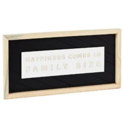Hallmark Family Size Happiness Framed Quote Sign, 14x7