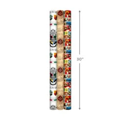 Hallmark Harry Potter™ 3-Pack Assorted Wrapping Paper, 60 Sq. Ft. Total -Featured Home Stores Harry Potter Assorted Wrapping Paper Pack 5EWR2958 08
