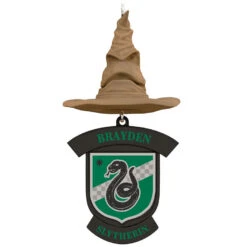 Featured Home Stores 23 Harry Potter™ Sorting Hat Personalized Text Ornament, Slytherin™