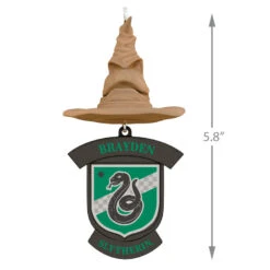 Harry Potter™ Sorting Hat Personalized Text Ornament, Slytherin™ -Featured Home Stores Harry Potter Sorting Hat Personalized Ornament Slytherin 2499QHE1883B6 03