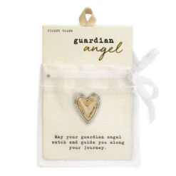 Demdaco Guardian Angel Heart Token -Featured Home Stores Heart Pocket Token 1008100033 03