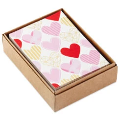 Hallmark Hearts Aplenty Assorted Blank Note Cards, Box Of 24