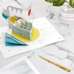 Hallmark Hooray Cake And Balloons 3D Pop-Up Birthday Card -Featured Home Stores Hooray Cake and Balloons 3D PopUp Birthday Card 1299LAD2738 06