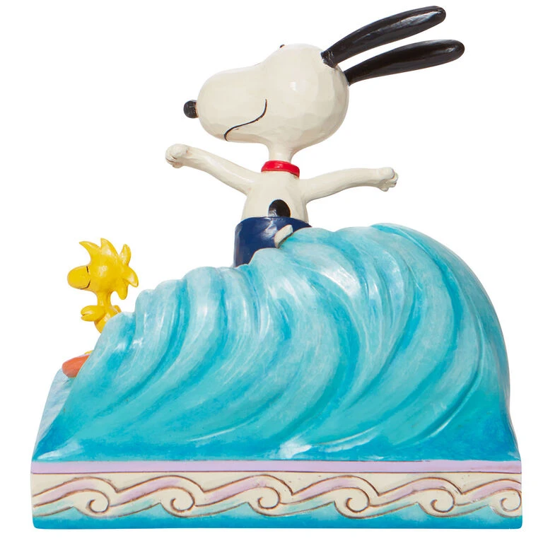 Enesco Jim Shore Peanuts Snoopy & Woodstock Surfing Figurine, 5.5" 2 Enesco Jim Shore Peanuts Snoopy & Woodstock Surfing Figurine, 5.5" - Image 2