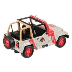 Hallmark The Car's The Star Jurassic Park 1992 Jeep Wrangler Metal Ornament -Featured Home Stores Jurassic Park Jeep Keepsake Ornament 2199QXR8149 06