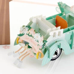 Hallmark Best Wishes For The Road Ahead 3D Pop-Up Wedding Card -Featured Home Stores Just Married Car 3D PopUp Wedding Card 1299LAD2903 05