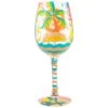 Lolita® Here Comes Summer Handpainted Wine Glass, 15 Oz.