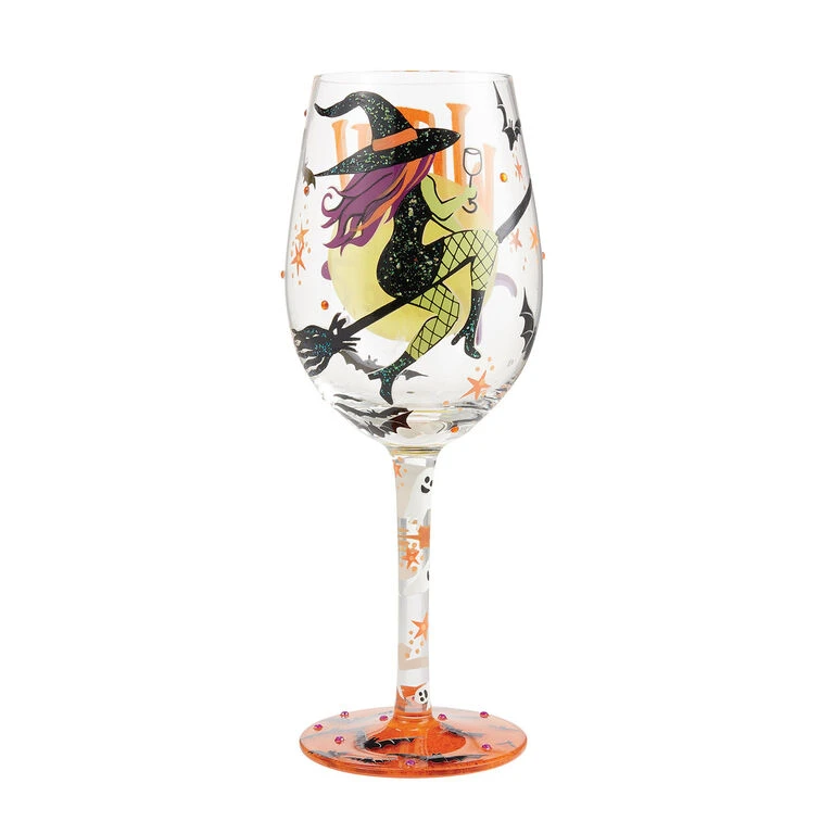 Enesco Lolita Witch Way To The Wine Glass, 15 Oz. 2 Enesco Lolita Witch Way To The Wine Glass, 15 Oz. - Image 2