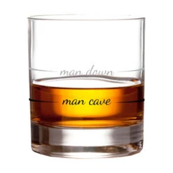 Man Cave Man Down Rocks Glass, 10 Oz. -Featured Home Stores Man Cave Man Down Rocks Glass PRC6002 03