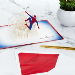 Hallmark Marvel Spider-Man You Deserve An Amazing Day 3D Pop-Up Card -Featured Home Stores Marvel SpiderMan Amazing 3D PopUp Card 1499LAD2901 07