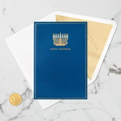 Hallmark Season Full Of Light 3D Pop-Up Hanukkah Card -Featured Home Stores Menorah 3D PopUp Hanukkah Card 5XXH1003 05