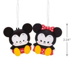 Better Together Disney Mickey And Minnie Magnetic Hallmark Ornaments, Set Of 2 7 Better Together Disney Mickey And Minnie Magnetic Hallmark Ornaments, Set Of 2 -Featured Home Stores Mickey and Minnie Christmas Ornaments 3HCM2402 03