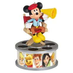 Hallmark Disney 100 Years Of Wonder Director Mickey Mouse Ornament With Light And Sound