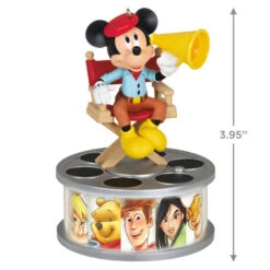 Hallmark Disney 100 Years Of Wonder Director Mickey Mouse Ornament With Light And Sound 8 Hallmark Disney 100 Years Of Wonder Director Mickey Mouse Ornament With Light And Sound -Featured Home Stores Mickey in Director Chair Keepsake Ornament 2999QXD6727 03