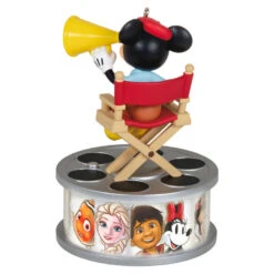 Hallmark Disney 100 Years Of Wonder Director Mickey Mouse Ornament With Light And Sound 11 Hallmark Disney 100 Years Of Wonder Director Mickey Mouse Ornament With Light And Sound -Featured Home Stores Mickey in Director Chair Keepsake Ornament 2999QXD6727 06
