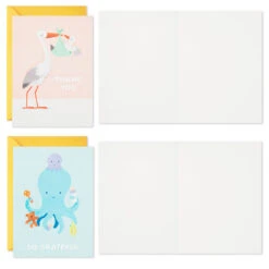 Hallmark Mom And Baby Animal Assortment Blank Thank-You Notes, Pack Of 48 -Featured Home Stores Mom and Baby Animal Assortment Blank ThankYou Notes 5STZ1134 05