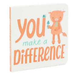 Hallmark MopTops Highland Cow Stuffed Animal With You Make A Difference Board Book -Featured Home Stores MopTops Plush Cow Stuffed Animal Board Book 1KID1537 04