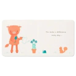 Hallmark MopTops Highland Cow Stuffed Animal With You Make A Difference Board Book -Featured Home Stores MopTops Plush Cow Stuffed Animal Board Book 1KID1537 06