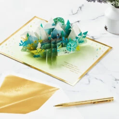 Hallmark Love Sharing Life's Adventure With You 3D Pop-Up Love Card -Featured Home Stores Mountains and Trees 3D PopUp Love Card 1299LAD2890 06