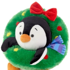 Hallmark Playful Penguins All Decked Out Musical Plush Penguin With Light And Motion -Featured Home Stores Musical Playful Penguins Plush With Light Motion 1KCX1100 03