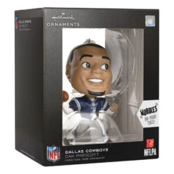 NFL Dallas Cowboys Dak Prescott Bouncing Buddy Hallmark Ornament -Featured Home Stores NFL Dallas Cowboys Dak Prescott Bouncing Buddy Christmas Ornament 1OSL1563 04